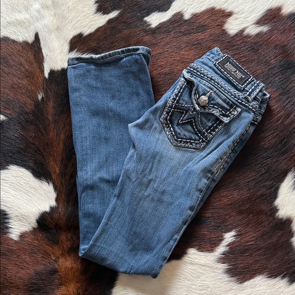 Miss Me Blue Boot Cut Jeans - Picture 2 of 5